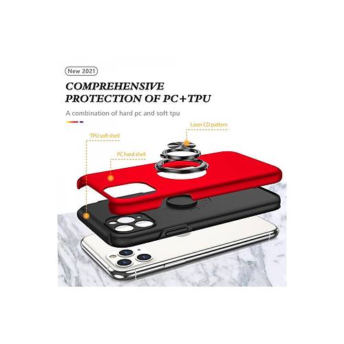 iPhone 11 Pro Max K�l�f Elit Y�z�kl� Kapak - K�rm�z�