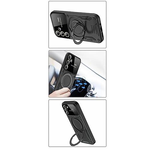 Galaxy S24 FE K�l�f Joy Lens Standl� Kapak - Siyah