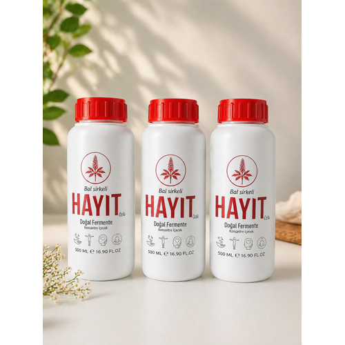 Bal Sirkeli Hay�t �zl� Do�al Fermente ��ecek 500 ml Konsantre Bitkisel ��ecek