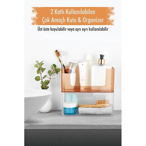 2 Katl� Kullan�labilen �ok Ama�l� Kutu & Organizer