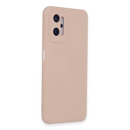 Realme 9i 4G K�l�f Nano i�i Kadife Silikon - Pudra