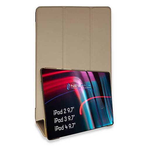 iPad 4 9.7 K�l�f Tablet Smart K�l�f - Gold