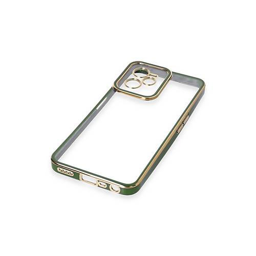 Realme C35 K�l�f Liva Lens Silikon - Ye�il