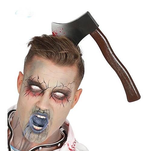 Kafaya Saplanm�� Halloween Kanl� Balta �aka Tac�