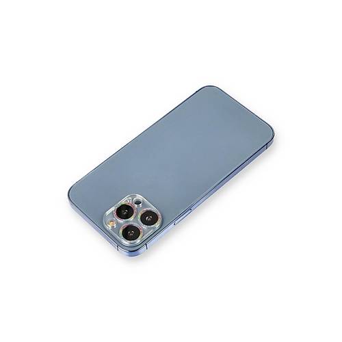 iPhone 13 Pro Max Shine Kamera Lens Koruma Cam - Rainbow
