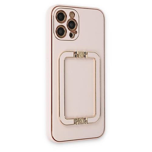 iPhone 12 Pro K�l�f Coco Elit Kapak - Pudra