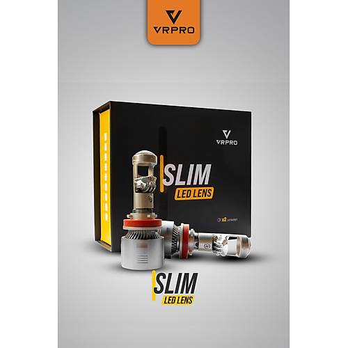 Slim Mercekli H7 LED Far Ampul� 40W 12V Fanl� VR Pro H7 Led Xenon Beyaz I��k