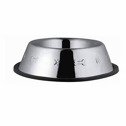 Desenli Metal Kedi ve K�pek Mama Su Kab� 8 Oz 12 Cm