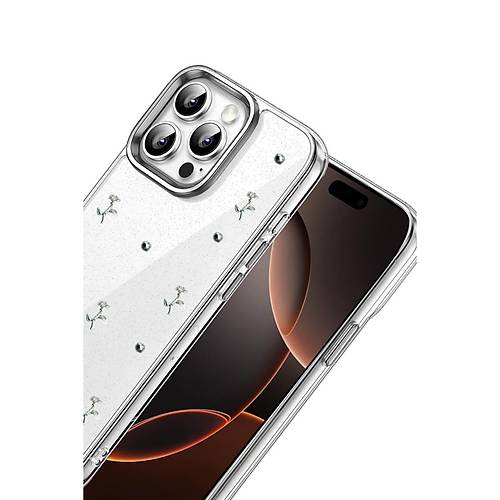 iPhone 16 Pro Fiyonk Desenli Kapak - Desen 4