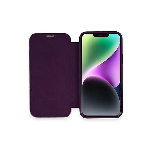 iPhone 12 K�l�f Dolpin Kapakl� - Derin Mor