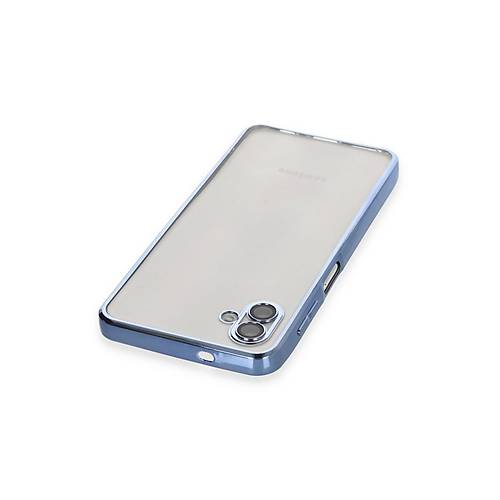 Galaxy A04 K�l�f Razer Lensli Silikon - A��k Mavi
