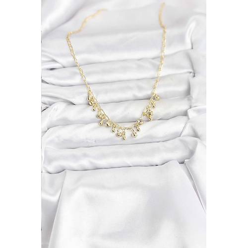 316L �elik Zincir Gold Renk Kad�n Kolye