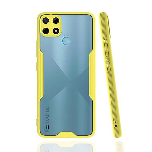 Realme C25Y K�l�f Platin Silikon - Sar�