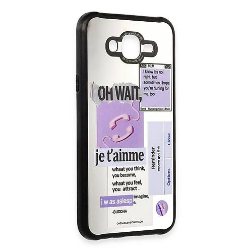 Galaxy J7 K�l�f Mirror Desenli Kapak - Mirror - 4