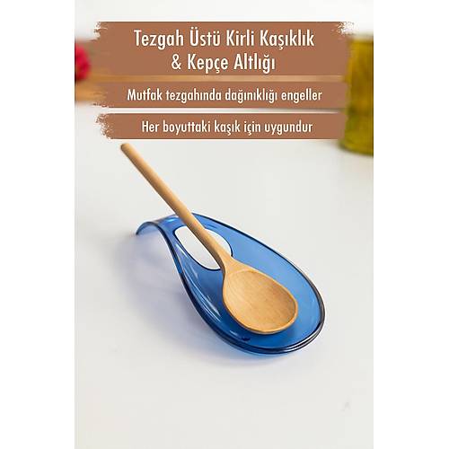 Akrilik Mavi Tezgah �st� Kirli Ka��kl�k & Kep�e Altl���