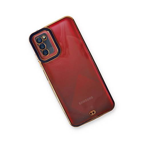 Galaxy A03S K�l�f Liva Lens Silikon - Mavi