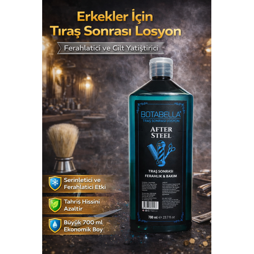 Botabella After Steel T�ra� Sonras� Losyon 700 ml Erkek After Shave Ferahlat�c� Bak�m Losyonu