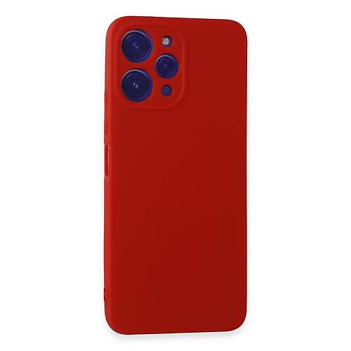 Redmi 12 K�l�f First Silikon - K�rm�z�