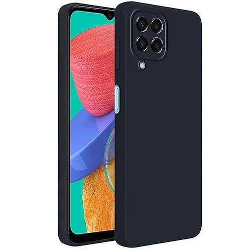 Galaxy M33 K�l�f First Silikon - Siyah