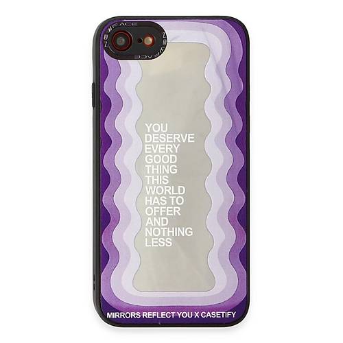 iPhone 7 K�l�f Mirror Desenli Kapak - Mirror - 5