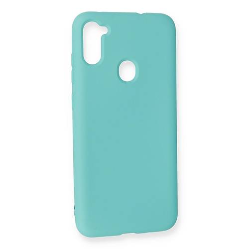 Galaxy A11 K�l�f Nano i�i Kadife Silikon - Turkuaz