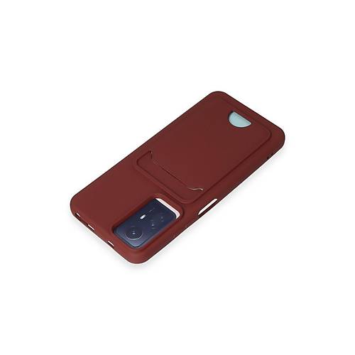 Redmi Note 12S K�l�f Kelvin Kartvizitli Silikon - Bordo