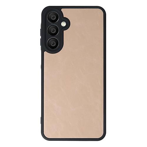Galaxy M15 K�l�f Aras Deri Kapak - Pudra