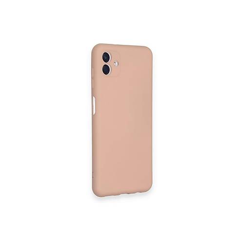 Galaxy A04 K�l�f Nano i�i Kadife Silikon - Pudra