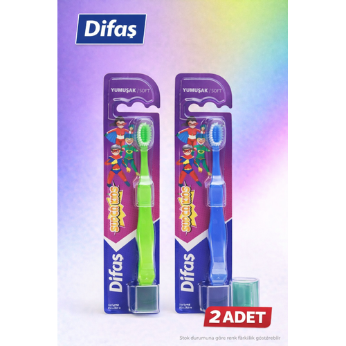 Difa� Kids �ocuk Di� F�r�as� 2 Adet Yumu�ak K�ll� Koruyucu Kapakl�