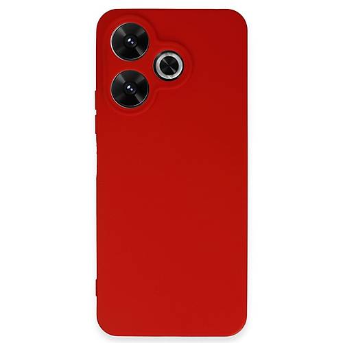 Redmi 13 4G K�l�f First Silikon - K�rm�z�