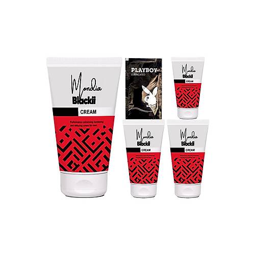 Blackii 4 Ad. Erkeklere �zel En Boy �ap Zaman Kat�l�k 3 farkl� �zellikli Penisinize Bak�m Krem + Jel