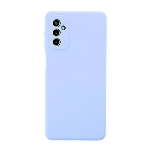 Galaxy M52 5G K�l�f Nano i�i Kadife Silikon - Lila