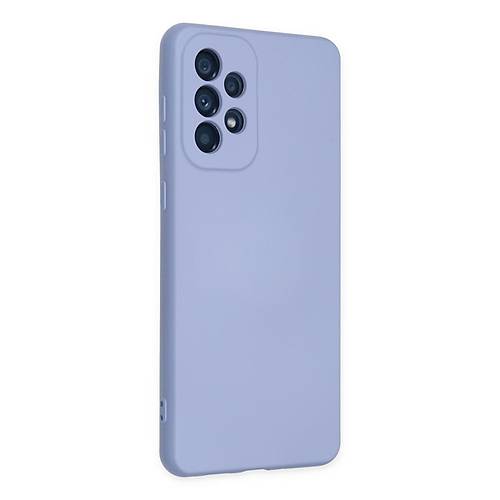 Galaxy A23 4G K�l�f Nano i�i Kadife Silikon - Lila