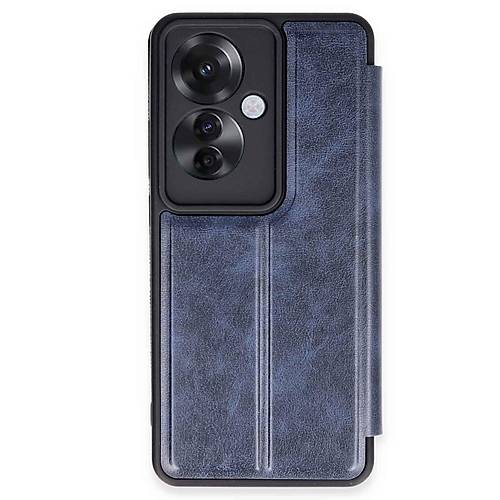 Reno 11F K�l�f Flip Cover - Lacivert