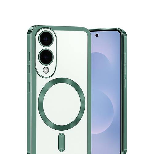 Galaxy S25 Edge Kross Magneticsafe Kapak - Koyu Ye�il