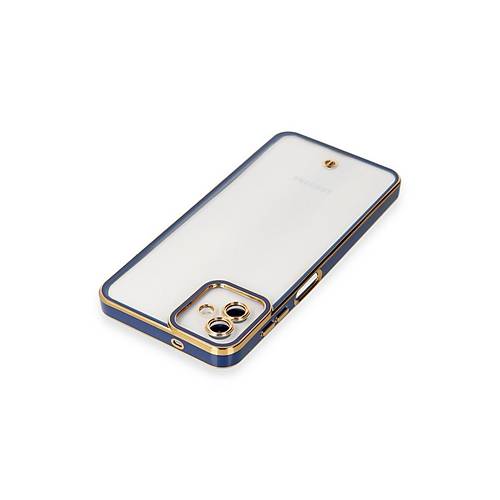 Galaxy A04 K�l�f Liva Lens Silikon - Mavi
