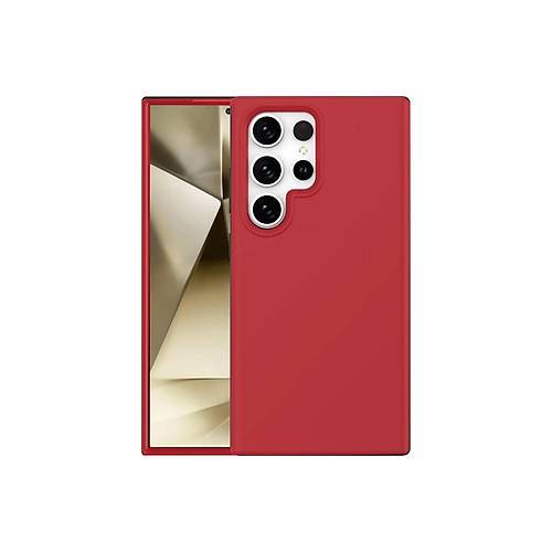 Galaxy S24 Ultra K�l�f First Silikon - K�rm�z�