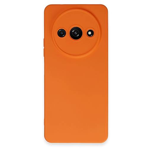 Redmi A3 4G K�l�f Nano i�i Kadife Silikon - Turuncu