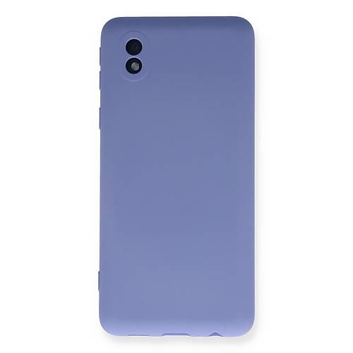 Galaxy A01 Core K�l�f Nano i�i Kadife Silikon - Lila
