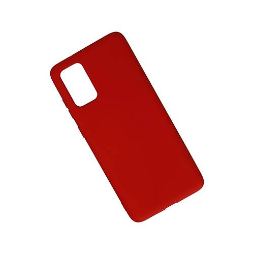 Galaxy S20 Plus K�l�f Nano i�i Kadife Silikon - K�rm�z�