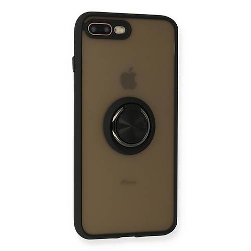 iPhone 7 Plus K�l�f Montreal Y�z�kl� Silikon Kapak - Siyah