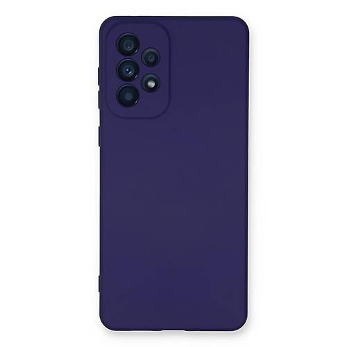 Galaxy A53 5G K�l�f Nano i�i Kadife Silikon - Mor