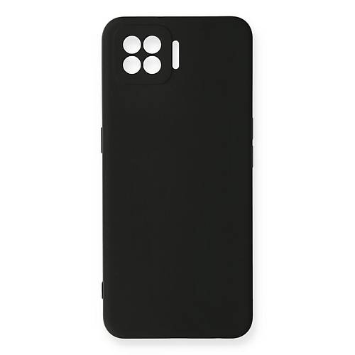 A73 K�l�f Nano i�i Kadife Silikon - Siyah