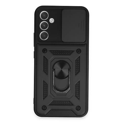 Galaxy A34 5G K�l�f Pars Lens Y�z�kl� Silikon - Siyah