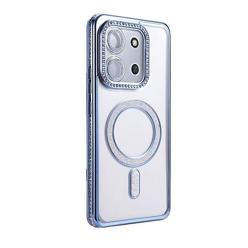 Redmi 15C 4G Joke Simli Magneticsafe K�l�f - Mavi