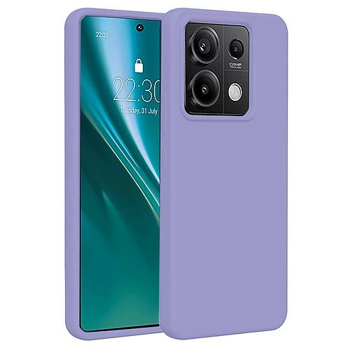 Redmi Note 13 4G K�l�f First Silikon - Lila