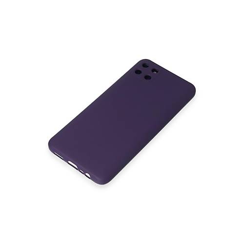 Realme C11 K�l�f Nano i�i Kadife Silikon - Mor