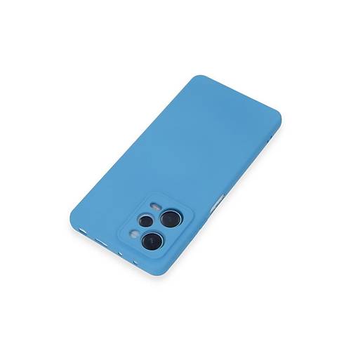 Redmi Note 12 Pro 5G K�l�f Nano i�i Kadife Silikon - Mavi
