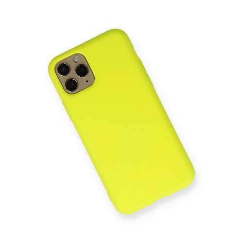 iPhone 11 Pro K�l�f Nano i�i Kadife Silikon - Sar�