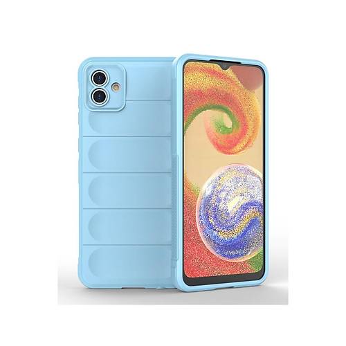 Galaxy A04 K�l�f Optimum Silikon - Sky Blue